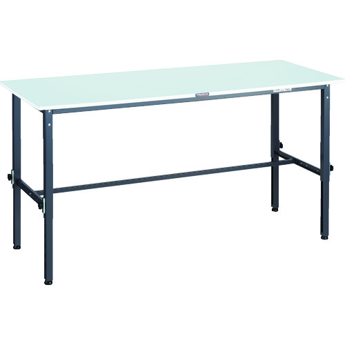 【別途送料あり】トラスコ中山(TRUSCO) TRUSCO 軽荷重作業台高さ調節式(150kg)RAEM2型 RoHS2対応天板 1800X750XH650~950 ダークグレー色 【品番:RAEM2-1800 DG】