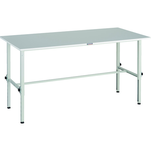 【別途送料あり】トラスコ中山（TRUSCO）　TRUSCO　軽荷重作業台高さ調節式（１５０ｋｇ）ＲＡＥＭ２型　ＲｏＨＳ２対応天板　１８００Ｘ９００ＸＨ６５０～９５０　ホワイト色　【品番：RAEM2-1809 W】｜住設プロ　店