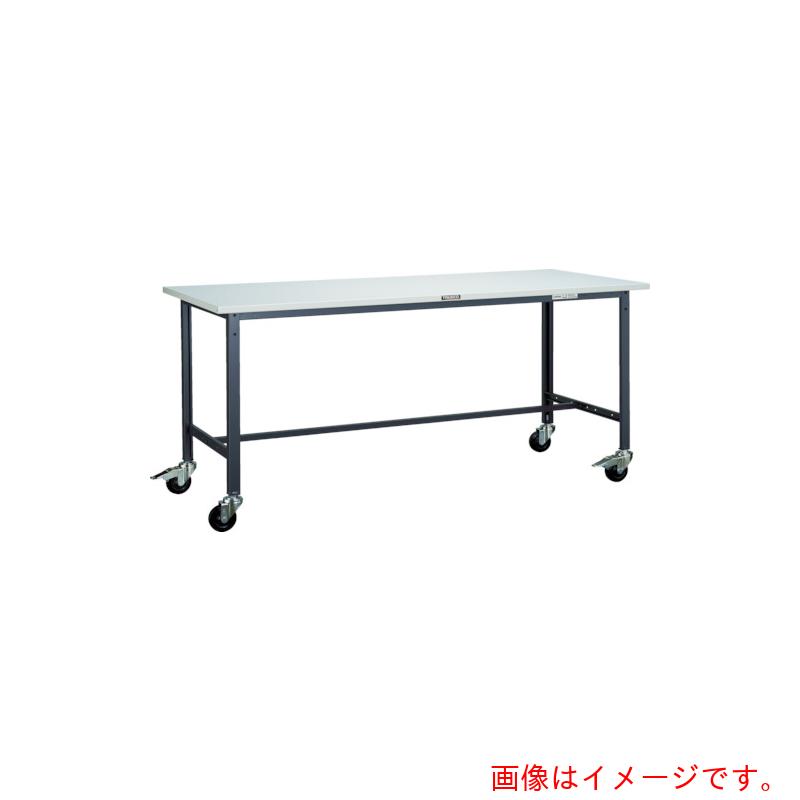トラスコ中山（TRUSCO）　TRUSCO　軽荷重作業台（１５０ｋｇ）ＡＥ型　９００Ｘ６００ＸＨ８４６　φ１００キャスター付　ダークグレー色　【品番：SAE-0960C100 DG】