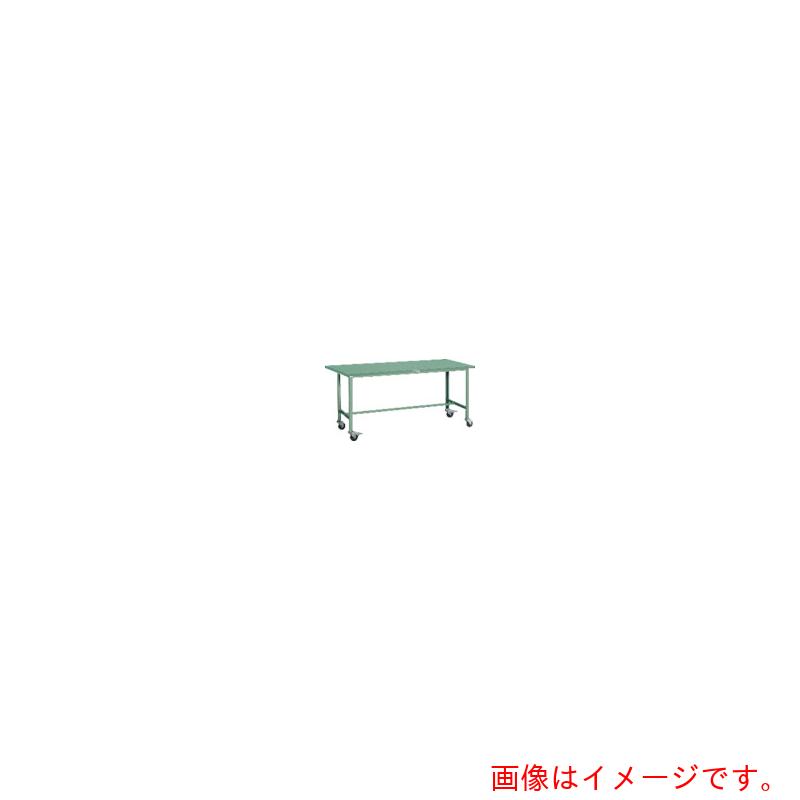 【別途送料あり】トラスコ中山（TRUSCO）　TRUSCO　軽荷重作業台（１５０ｋｇ）ＡＥ型　１８００Ｘ９００ＸＨ８４６　φ１００キャスター付　グリーン色　【品番：SAE-1809C100】