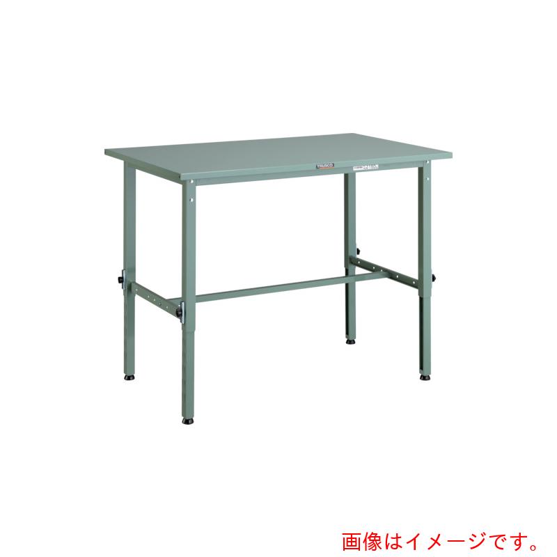 トラスコ中山（TRUSCO）　TRUSCO　軽荷重作業台高さ調節式（１５０ｋｇ）ＡＥＭ型　９００Ｘ７５０ＸＨ６５０～９５０　基本タイプ　グリーン色　【品番：SAEM-0975】