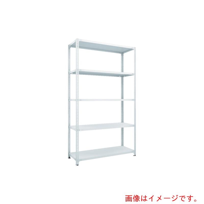 【別途送料あり】トラスコ中山（TRUSCO）　TRUSCO　スチールラック　ＳＢＬ型抗菌塗装セミボルトレス軽量棚　Ｗ１２００ＸＤ３００ＸＨ２１００　５段　Ｗ色　【品番：SBL-7435-W】