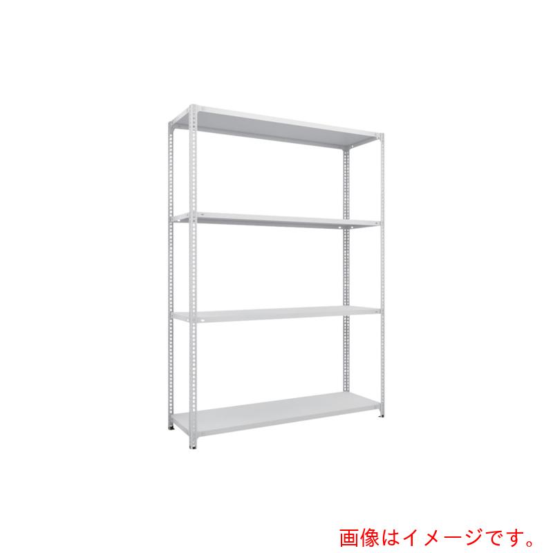 【別途貨物輸送あり】トラスコ中山（TRUSCO） TRUSCO スチール写真仕合わせ ＳＢＬ型抗菌塗り付けるセミボルトレス軽さ棚 Ｗ１５００ＸＤ３００ＸＨ２１００ ４段 Ｗ色 【品番：SBL-7534-W】 作業台-DIY・工具-はしご・作業台