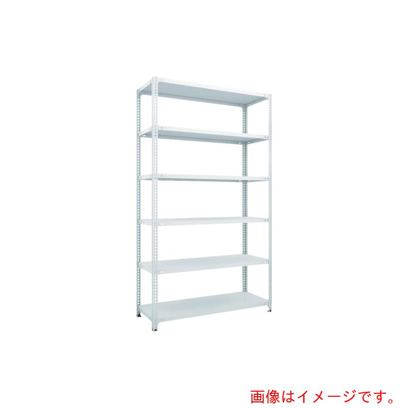 【別途送料あり】トラスコ中山（TRUSCO）　TRUSCO　スチールラック　ＳＢＬ型抗菌塗装セミボルトレス軽量棚　Ｗ１５００ＸＤ３００ＸＨ２１００　６段　Ｗ色　【品番：SBL-7536-W】
