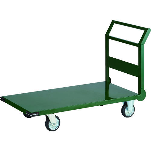 【別途貨物輸送あり】トラスコ中山（TRUSCO） TRUSCO 鋼材製持っていく車 １２００Ｘ６００ Φ１５０押し付ける車 緑 【品番：SH-2LN】