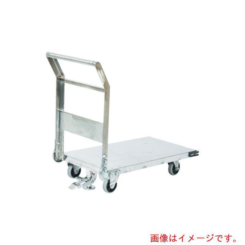 【別途送料あり】トラスコ中山（TRUSCO）　TRUSCO　ステンレス鋼板製運搬車　固定式　１２００Ｘ６００　ストッパー付　【品番：SHS-2LS】