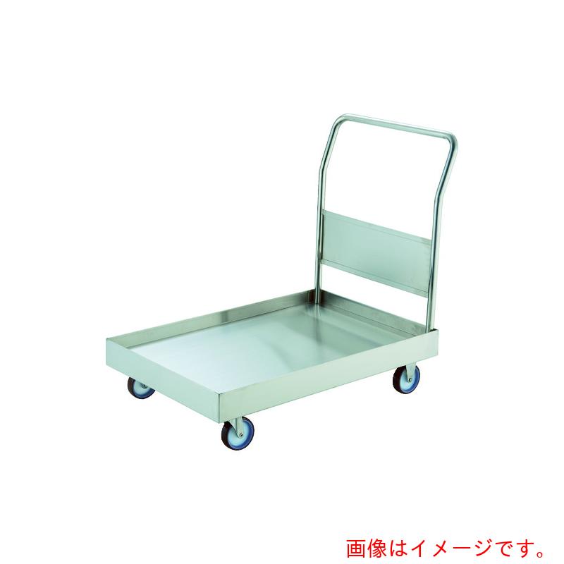 トラスコ中山（TRUSCO）　TRUSCO　ステンレス台車　オールＳＵＳ３０４　皿型台車　８００Ｘ４５０　ＮＵ車輪　【品番：SSAR-3NU】