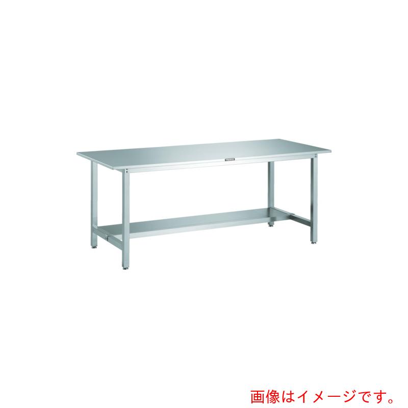 【別途貨物輸送あり】トラスコ中山（TRUSCO） TRUSCO ＳＵＳ３０４オールステンレス鋼御勤め台 １５００Ｘ６００ＸＨ７４０ 下棚１枚付 【品番：SW3-1560LT】