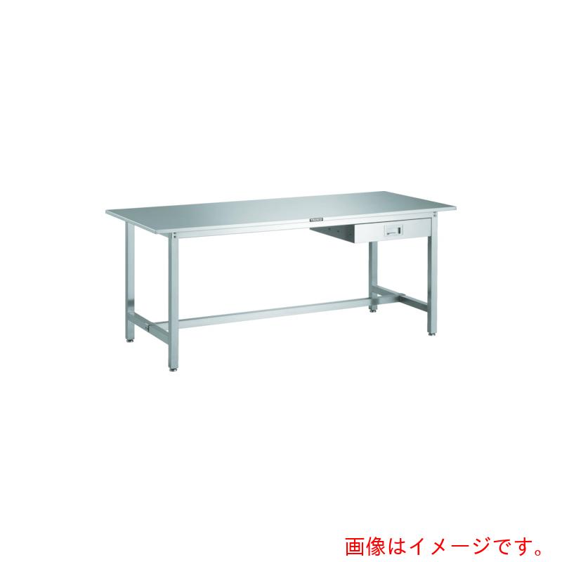 【別途貨物輸送あり】トラスコ中山（TRUSCO） TRUSCO 未申３型櫂ステンレス鋼御勤め台 １５００Ｘ７５０ １段引出付 【品番：SW3-1575SD1】