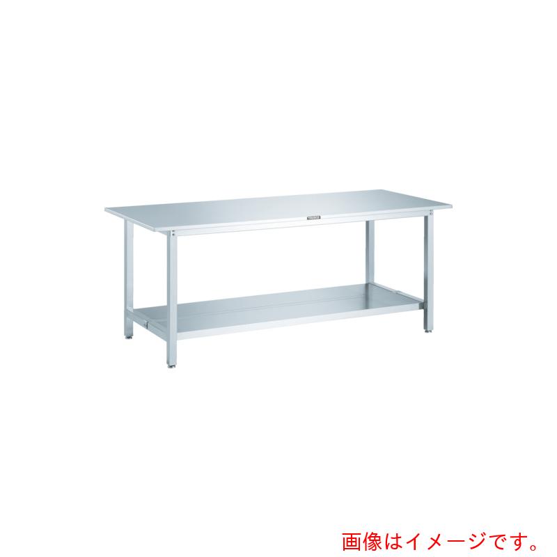 【別途送料あり】トラスコ中山（TRUSCO）　TRUSCO　オールステンレス作業台　１８００×９００×Ｈ７４０　（下棚２枚付・ＳＵＳ３０４）　【品番：SW3-1890LT2】