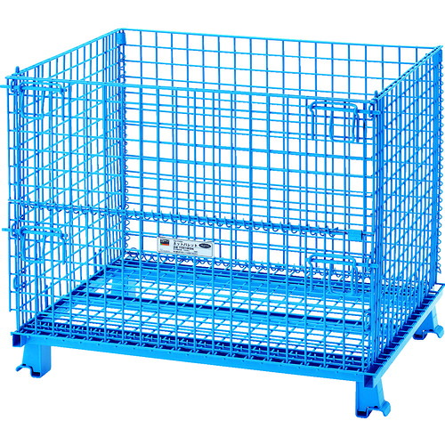 【別途送料あり】トラスコ中山（TRUSCO）　TRUSCO　ネットパレット　１０００Ｘ８００Ｘ８５０　粉体塗装　青　【品番：T0810B】