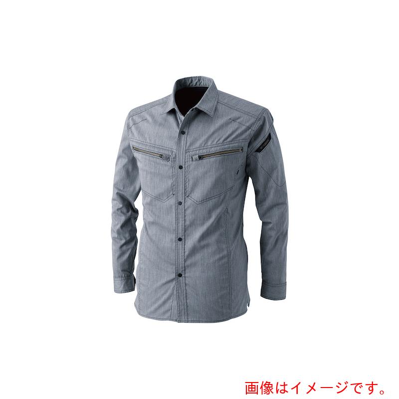 ★TS DESIGN　ＬＩＧＨＴ　ＴＥＣロングスリーブシャツ　３Ｌ　ネイビー　【品番：5305 3L 45】｜住設プロ　店
