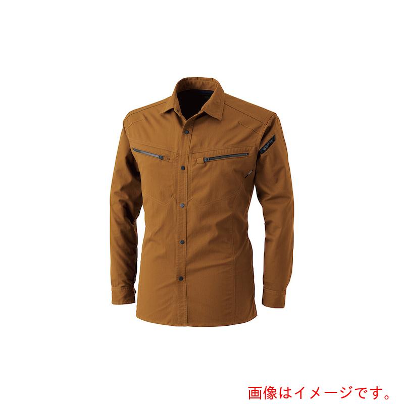 ★TS DESIGN LIGHT TECロングスリーブシャツ 4L キャメル 【品番:5305 4L 65】