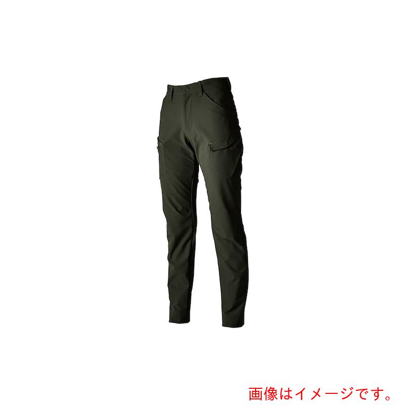 ★TS DESIGN　ＴＳ４Ｄエコダブルクロスレディースカーゴパンツ　Ｌ　カーキグリーン　【品番：56141 L 55】