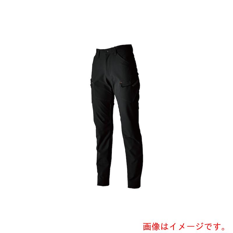 ★TS DESIGN　ＴＳ４Ｄエコダブルクロスレディースカーゴパンツ　Ｓ　ブラック　【品番：56141 S 95】