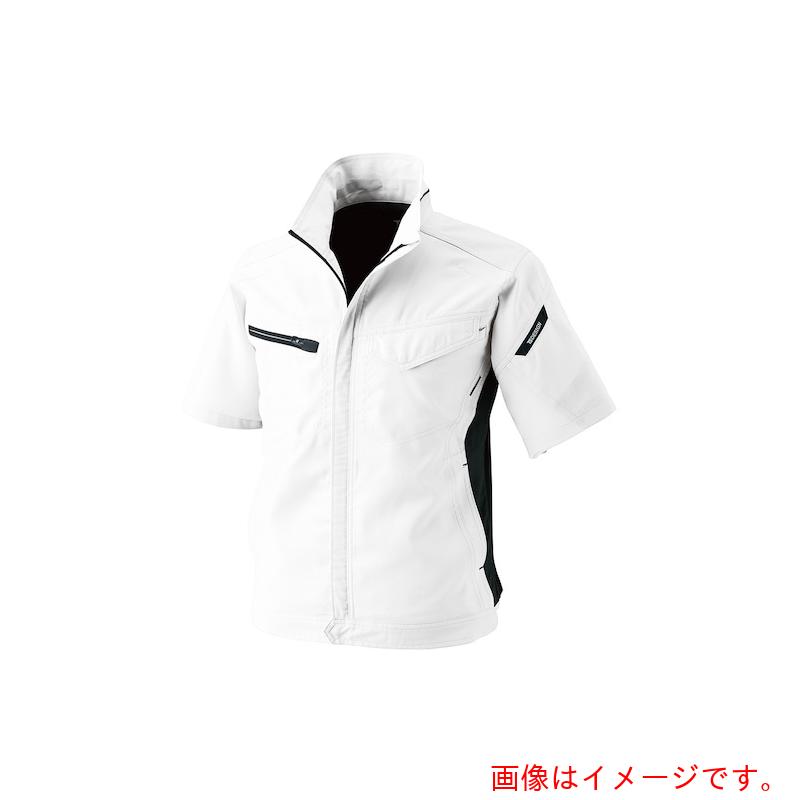 ★TS DESIGN　ＡＩＲ　ＡＣＴＩＶＥショートスリーブジャケット　Ｍ　ホワイト　【品番：8156 M 05】