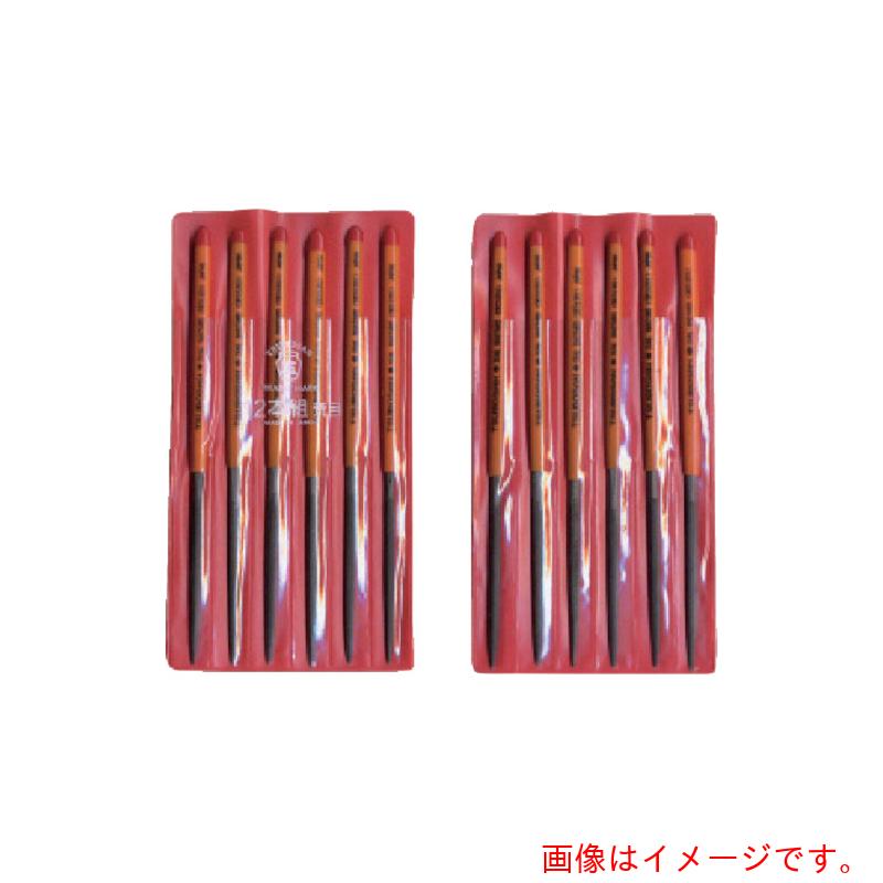 ツボサン（TSUBOSAN）　組ヤスリ　１２本組　楕円　荒目　【品番：DE012-01】
