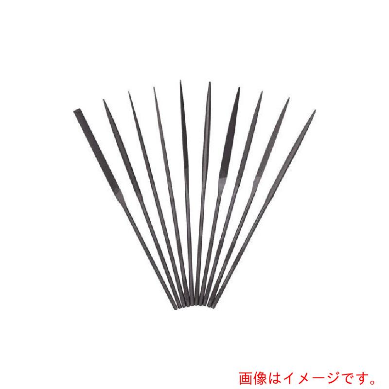 ツボサン（TSUBOSAN） 委しいヤスリ １０本組 ３角形 ＃３（＃６より荒っぽい） 【品番：SA01053T】