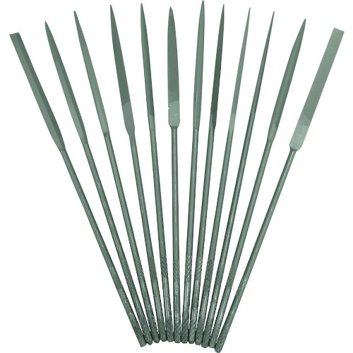 ツボサン（TSUBOSAN）　精密ヤスリ　１２本組　セット　＃３（＃６より荒い）　【品番：ST01253T】｜住設プロ　店 14,136円