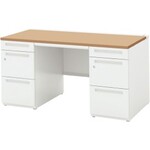 【別途送料あり】内田洋行　ウチダ　ＳＣＡＥＮＡ／両袖デスクＳＫ１６６Ａ４－３３ＳＫ　ＯＷ／ＮＦ　【品番：5-110-1114】
