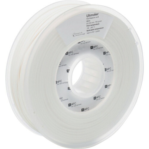 ★UltiMaker 完全無欠細糸 ＰＬＡ Ｗｈｉｔｅ ２．８５粍 ７５０ｇ 【品番：1613】