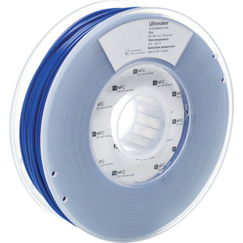 ★UltiMaker 完全無欠細糸 ＰＬＡ Ｂｌｕｅ ２．８５粍 ７５０ｇ 【品番：1616】