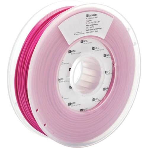 ★UltiMaker 完全無欠細糸 ＰＬＡ Ｍａｇｅｎｔａ ２．８５粍 ７５０ｇ 【品番：1617】