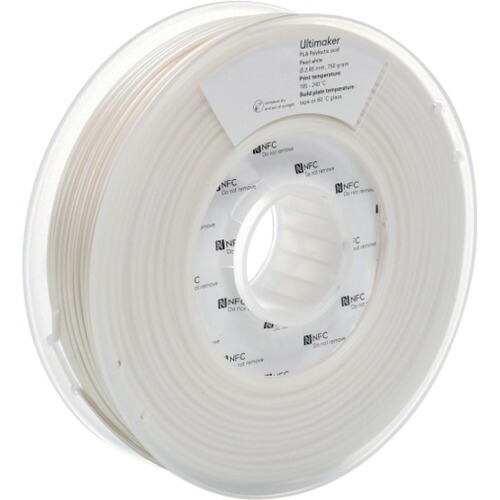 ★UltiMaker 完全無欠細糸 ＰＬＡ ＰｅａｒｌＷｈｉｔｅ ２．８５粍 ７５０ｇ 【品番：1620】