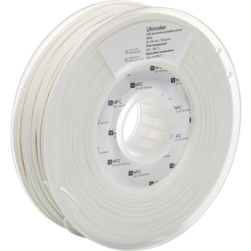 ★UltiMaker 完全無欠繊維 ＡＢＳ Ｗｈｉｔｅ ２．８５粍 ７５０ｇ 【品番：1622】 その他-計測工具