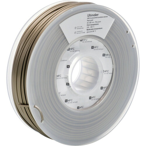 ★UltiMaker 純正フィラメント ABS PearlGold 2.85mm 750g 【品番:1626】