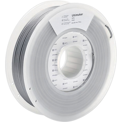 ★UltiMaker　純正フィラメント　ＰＥＴＧ　Ｓｉｌｖｅｒ　２．８５ｍｍ　７５０ｇ　【品番：227326】