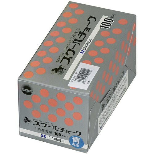 馬印　馬印　スクールチョーク　青　１００本入　【30個】　【品番：C204】