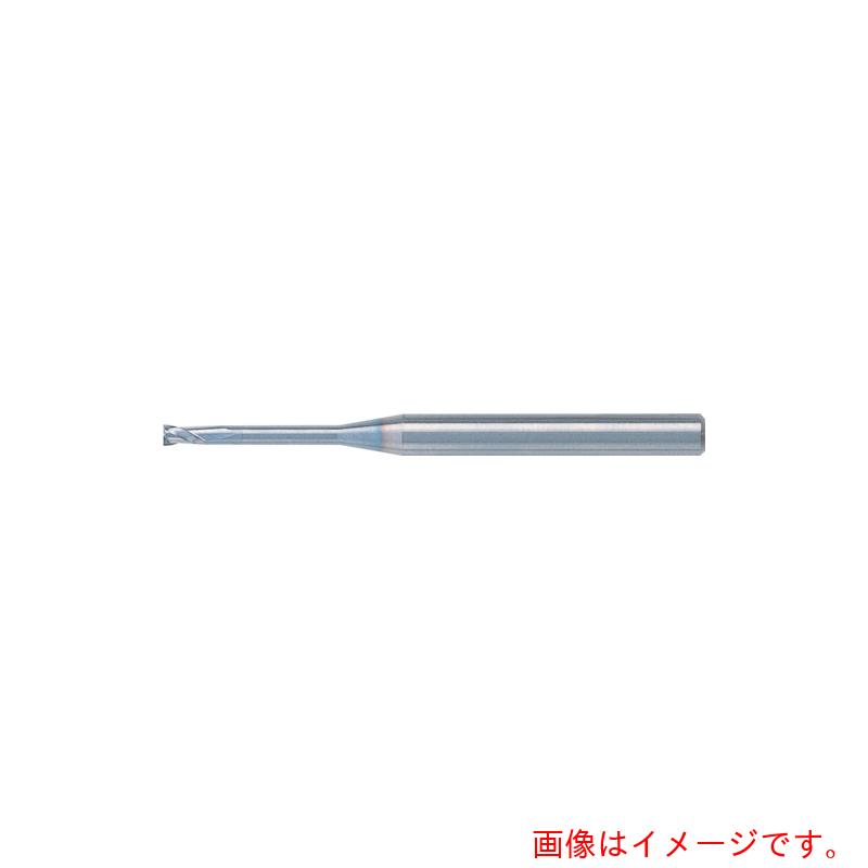 ユニオンツール　ＵＴコート２枚刃ロングネックスクエアＣ－ＣＥＲ　外径０．１×有効長０．７５×刃長０．１×全長４５×シャンク径４　【品番：C-CER2001-0.75】