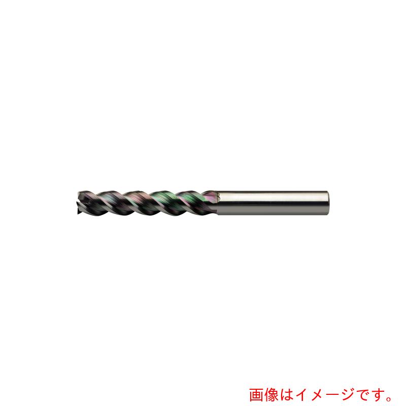 ユニオンツール ＤＬＣＣＯＡＴ３枚刃軽銀製作用真四角ＤＬＣ－ＡＬＥＳ 外径８×刃長４０×全長９０×シャンク径８ 【品番：DLC-ALES3080-4000】
