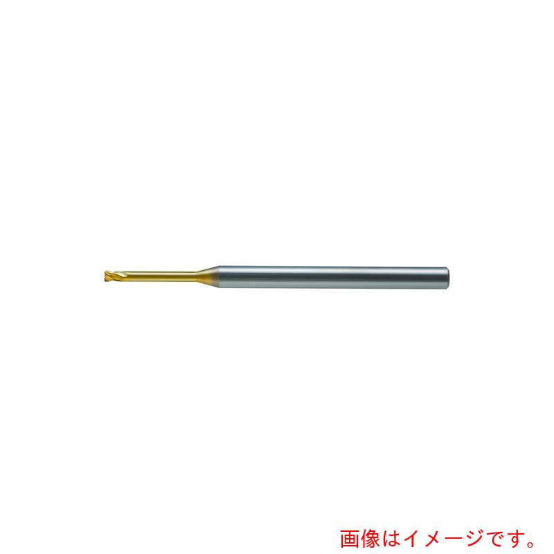 【メール便対応】ユニオンツール　超硬エンドミルＨＬＲＳ　４枚刃ロングネックラジアス　外径０．５×コーナー半径Ｒ０．０５×有効長１×刃長０．３×全長５０　【品番：HLRS4005-005-010】