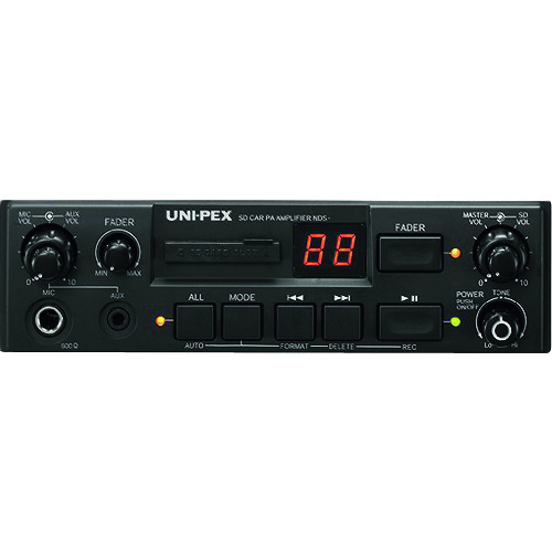 ★ユニペックス(UNI-PEX) SDレコーダー付車載アンプ 20W 24V用 【品番:NDS-204A】|住設プロ 店