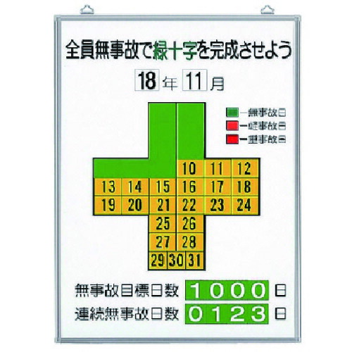 単一のもの（UNIT） 無不仕合わせ書きとどめる表全員無事故で緑十字… 仕掛ける 【品番：315-10】