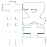 ★【メーカー直送】ユニット（UNIT）　文字　軽　（白）合成ゴム・１文字５００Ｘ５００　【品番：835-042W】｜住設プロ　店