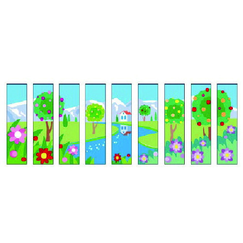 ユニット（UNIT）　ワイドシート　メルヘンタウン　スコッチプリント　１６００×４００　【品番：919-18】