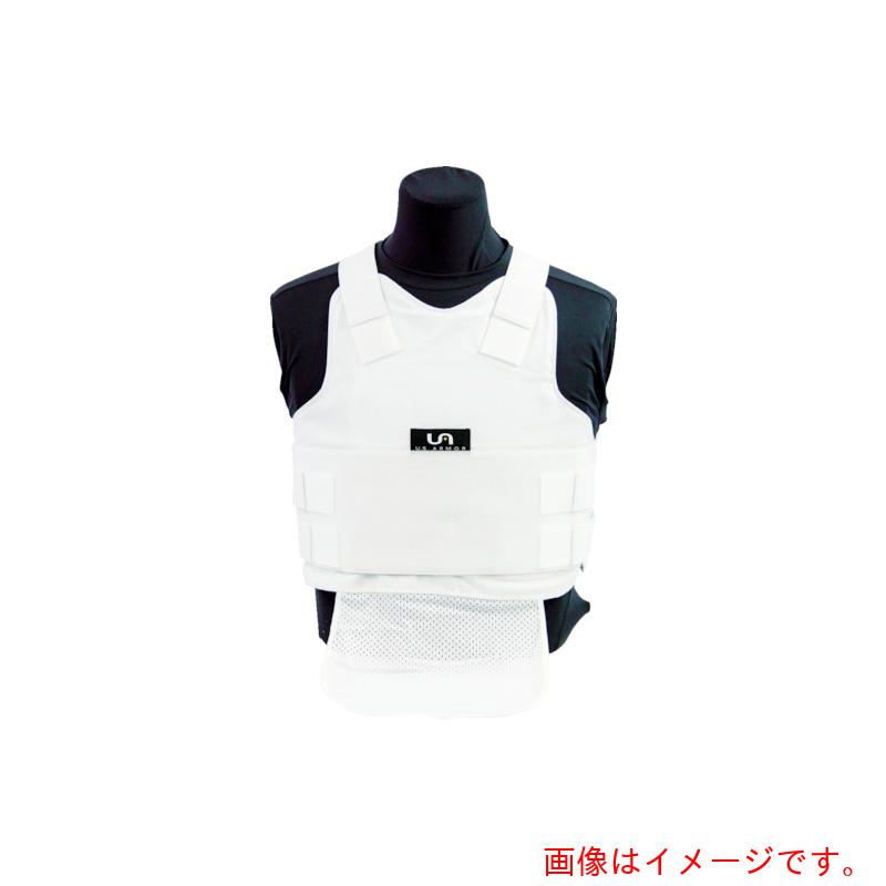 U.S. Armor Ａｒｍｏｒ 肌付き履歴（防弾動作なし） ポリ綿織物（成人男性用） 白いこと Ｌ 【品番：F-500302-WHITE-L】