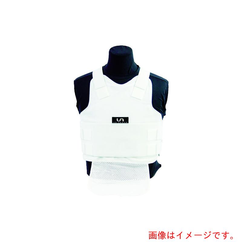U.S. Armor Ａｒｍｏｒ 肌付き履歴（防弾動作なし） ポリ綿織物（成人男性用） 白いこと Ｓ 【品番：F-500302-WHITE-S】