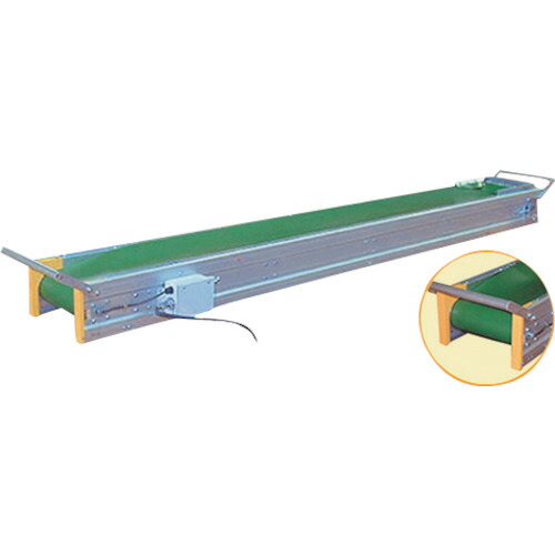 【別途送料あり】轍産業（WADACHI）　ワダチコンベヤ　アルミベヤ　ベルト幅２８０ＭＭ　全長３Ｍ　【品番：AC-50K】
