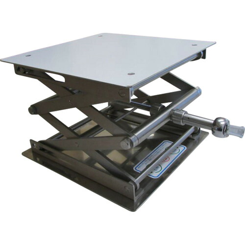 【別途送料あり】ワーゼフ ラボジャッキ オールステンレス 250×250 ラチェット式 【品番:03S-R009】|住設プロ 店