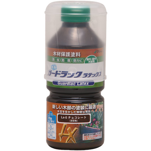 和信ペイント　ガードラックラテックス　チョコレート　２７０ｍｌ　【20個】　【品番：800054】｜住設プロ　店