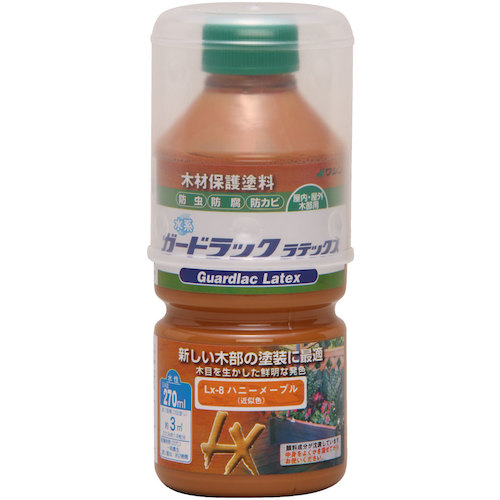 和信ペイント　ガードラックラテックス　ハニーメープル　２７０ｍｌ　【20個】　【品番：800057】