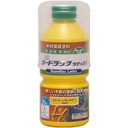 和信ペイント　ガードラックラテックス　レモンエロー　２７０ｍｌ　【20個】　【品番：800064】