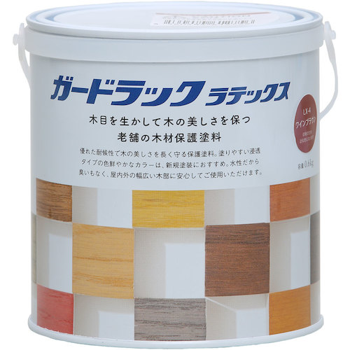 和信ペイント　ガードラックラテックス　ワインブラウン　０．６ｋｇ　【12個】　【品番：800423】
