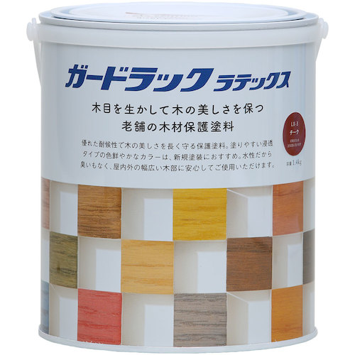和信ペイント　ガードラックラテックス　チーク　１．４ｋｇ　【6個】　【品番：800442】