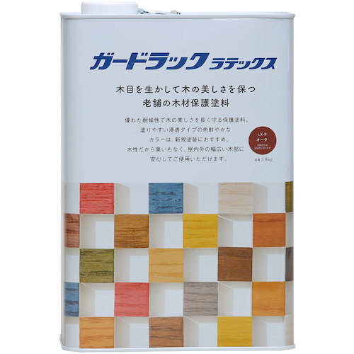 和信えの具 ガードラックラテックス オーク材 ３．０ｋｇ 【品番：800466】