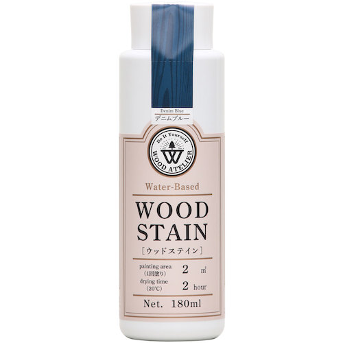 和信ペイント　Ｗｏｏｄ　Ａｔｅｌｉｅｒ　ウッドステイン　ＷＳ－０７　デニムブルー　１８０ｍｌ　【20個】　【品番：800657】